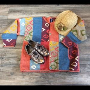 Unique Amano sweater—perfect for spring!